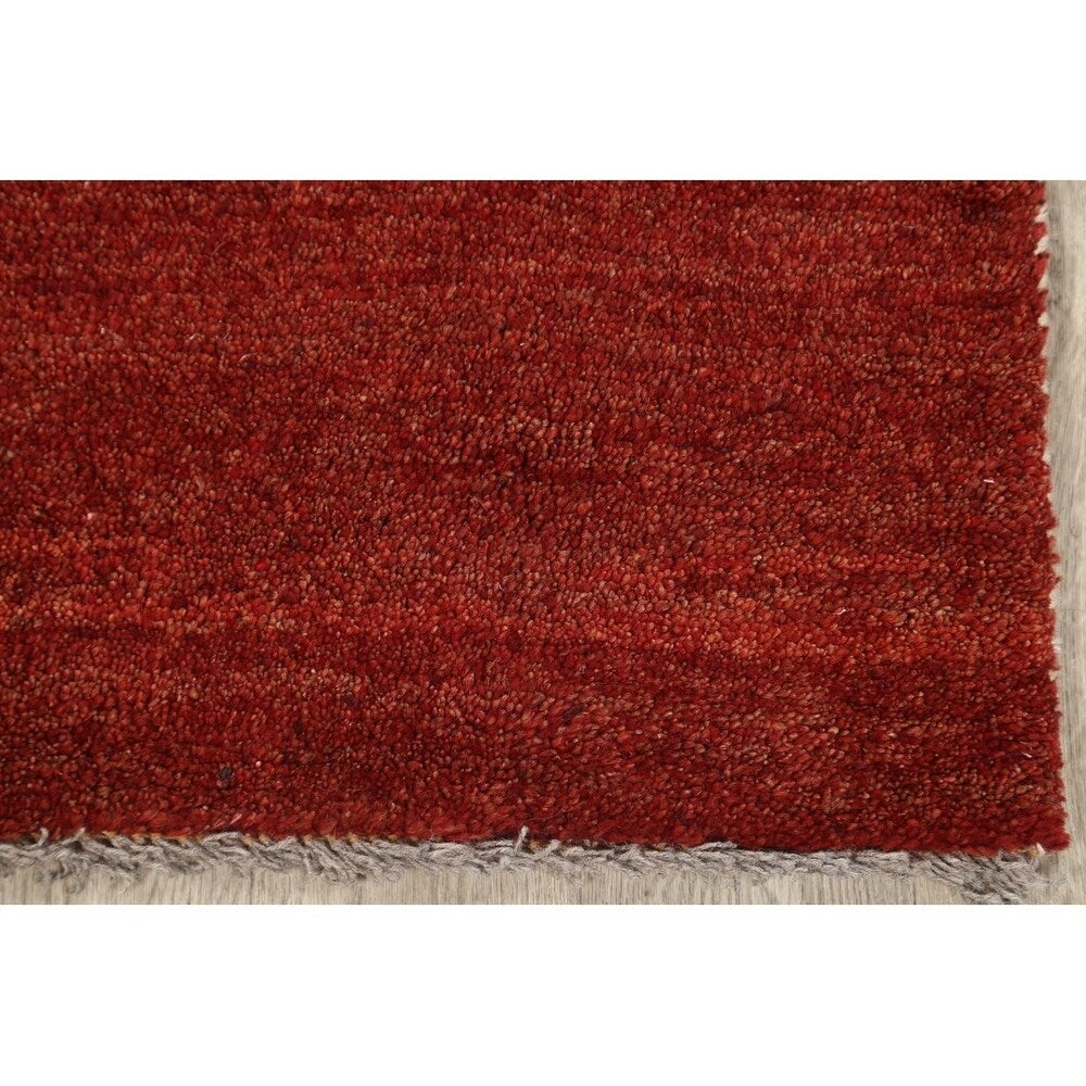 Gabbeh Modern Tribal Hand Made Wool Persian Area Rug - 4'6" x 3'1"