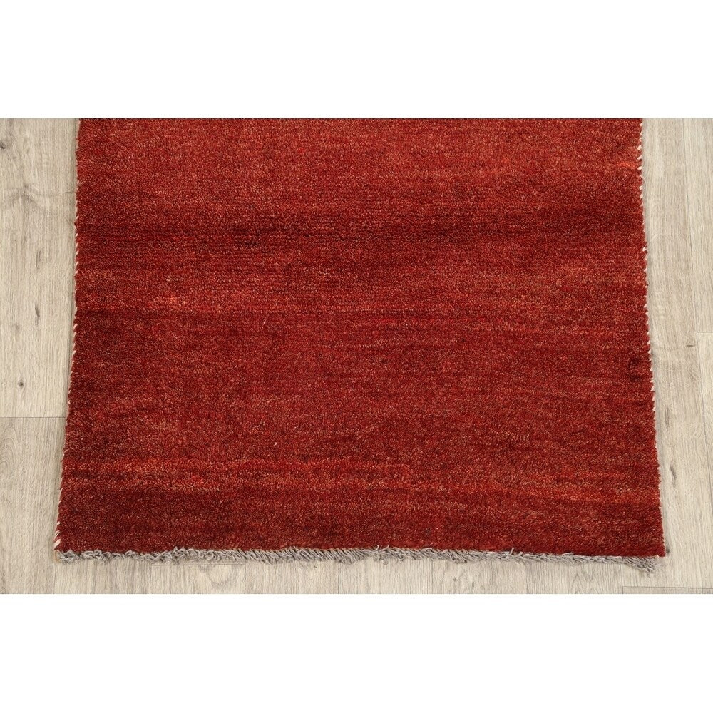 Gabbeh Modern Tribal Hand Made Wool Persian Area Rug - 4'6" x 3'1"