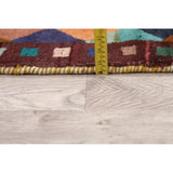 Gabbeh Modern Tribal Hand Made Wool Persian Area Rug - 5'3" x 3'10"