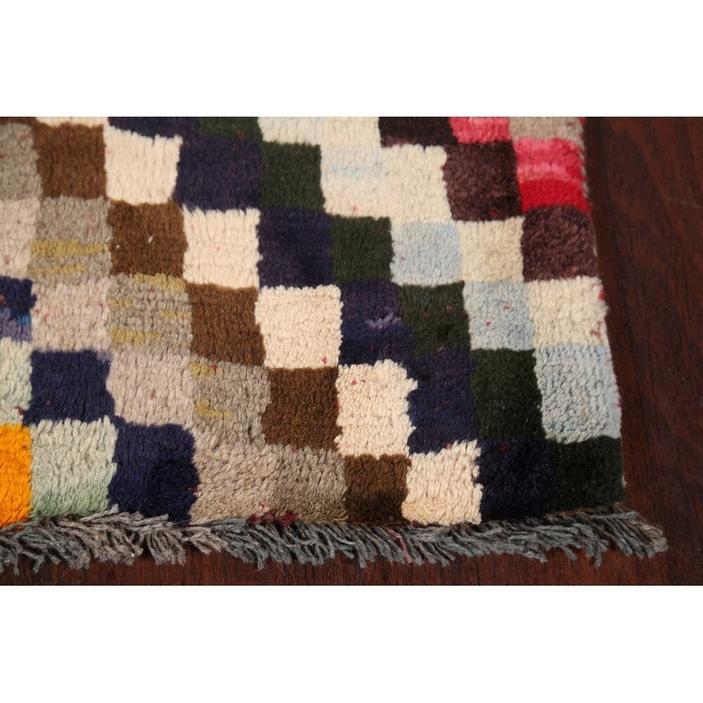 Gabbeh Modern Tribal Handmade Wool Persian Small Area Rug - 3'11" x 2'10"