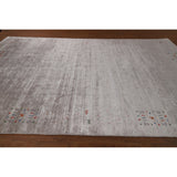 Gabbeh Oriental Area Rug Handmade Living Room Silk Carpet - 8'11" x 11'7"