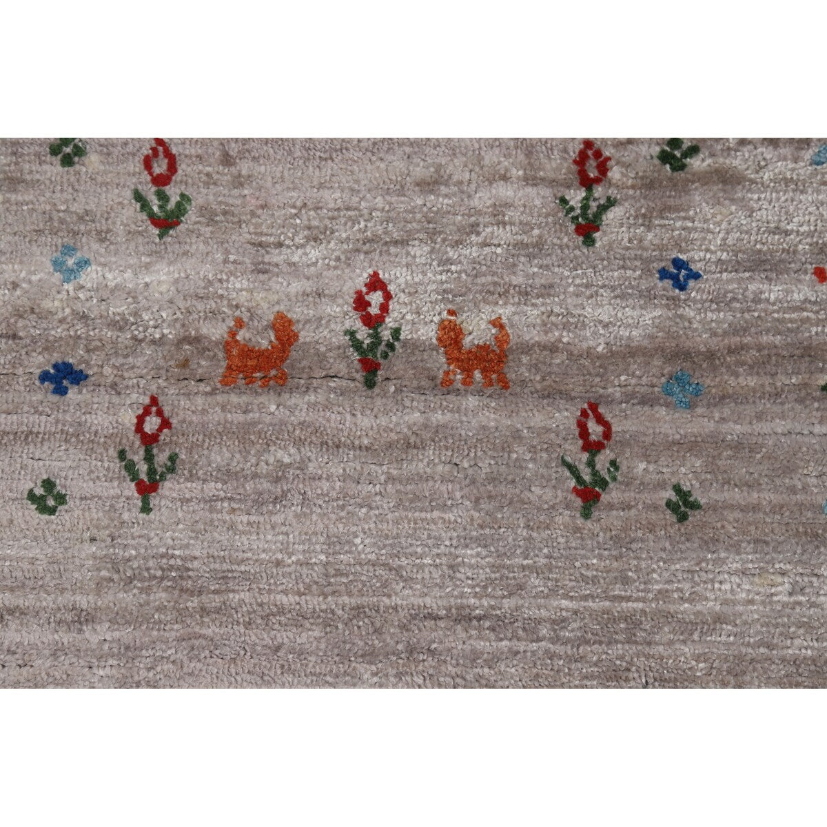 Gabbeh Oriental Area Rug Handmade Living Room Silk Carpet - 8'11" x 11'7"