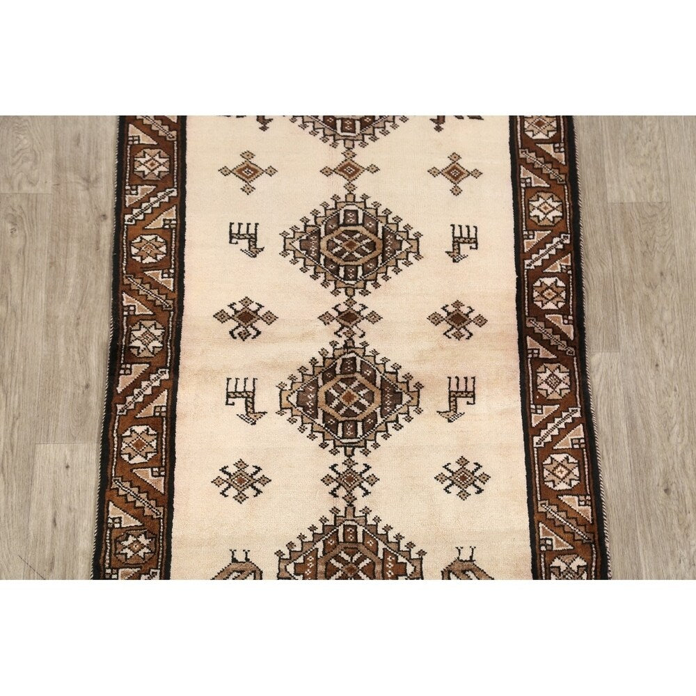 Gabbeh Shiraz Hand Knotted Wool Persian Modern Area Rug Tribal Carpet - 6'4" x 3'6"