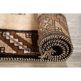 Gabbeh Shiraz Hand Knotted Wool Persian Modern Area Rug Tribal Carpet - 6'4" x 3'6"