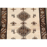 Gabbeh Shiraz Hand Knotted Wool Persian Modern Area Rug Tribal Carpet - 6'4" x 3'6"