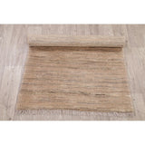 Gabbeh Zollanvari Contemporary Solid Striped Handmade Persian Area Rug - 3'11" x 2'11"