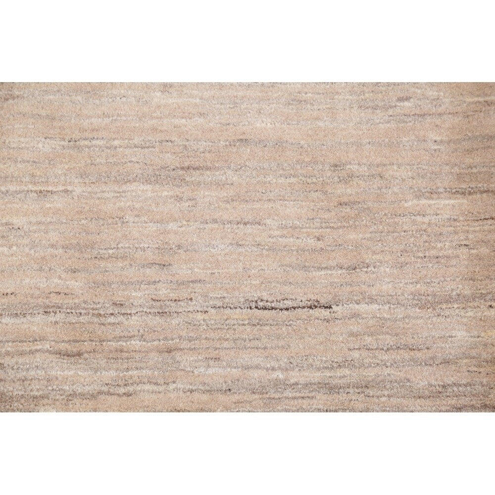 Gabbeh Zollanvari Contemporary Solid Striped Handmade Persian Area Rug - 3'11" x 2'11"