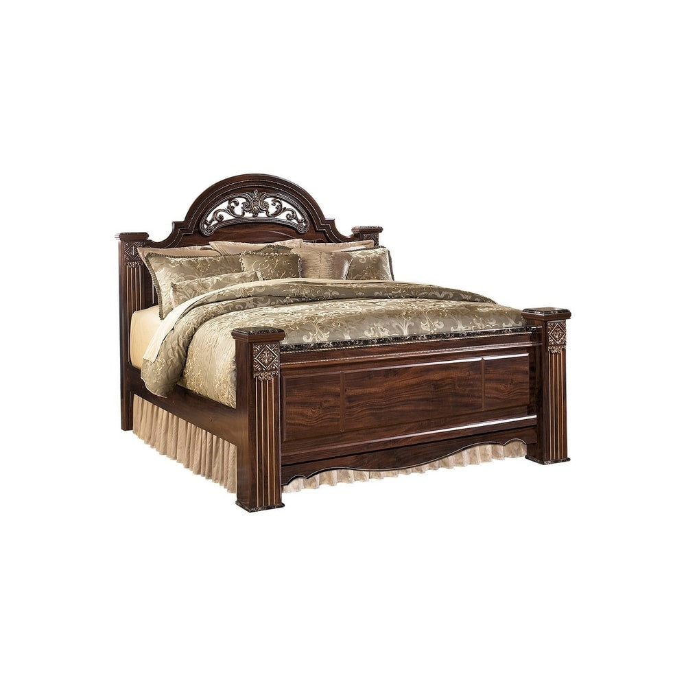 Gabriela King Poster Footboard - Dark Reddish Brown