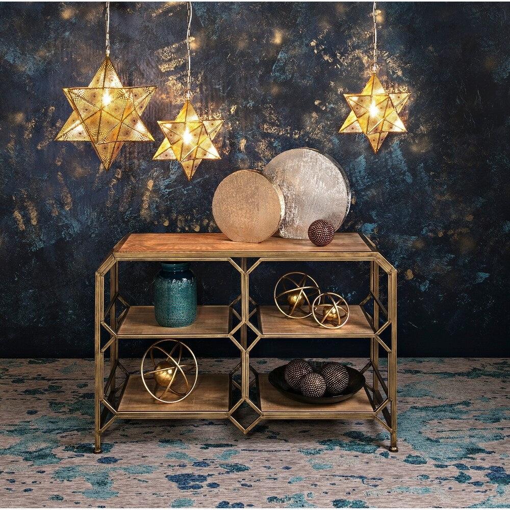 Galaxy Gold Metallic Decorative Balls (Set of 3)