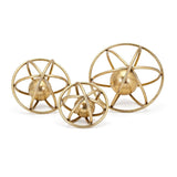 Galaxy Gold Metallic Decorative Balls (Set of 3)