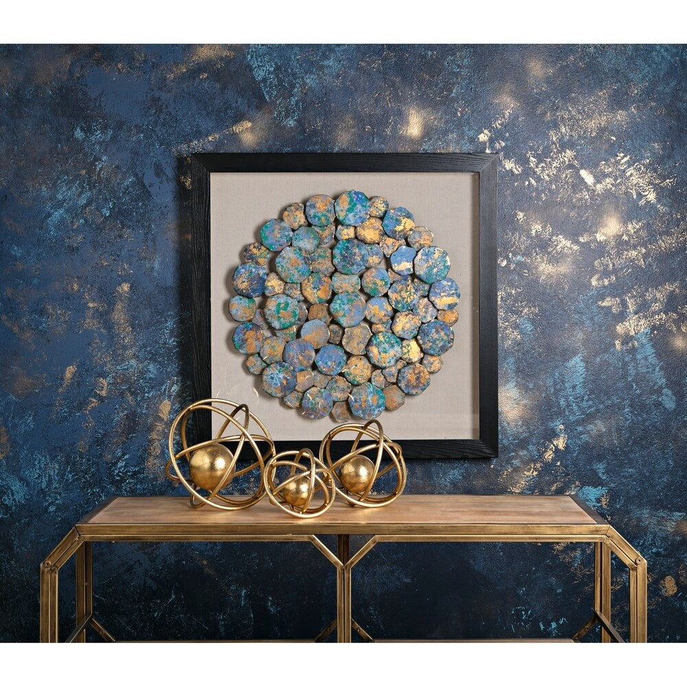 Galaxy Gold Metallic Decorative Balls (Set of 3)