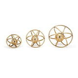 Galaxy Gold Metallic Decorative Balls (Set of 3)