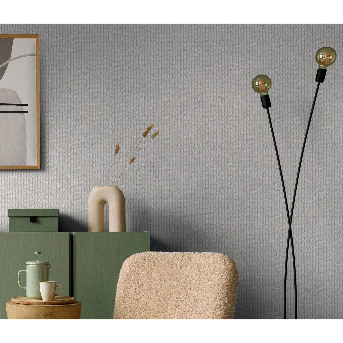 Galerie Wallcoverings Flora Rope Weave Vinyl on Non-woven Matte Wallpaper Roll