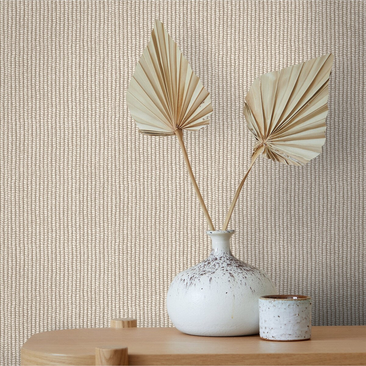 Galerie Wallcoverings Flora Rope Weave Vinyl on Non-woven Matte Wallpaper Roll