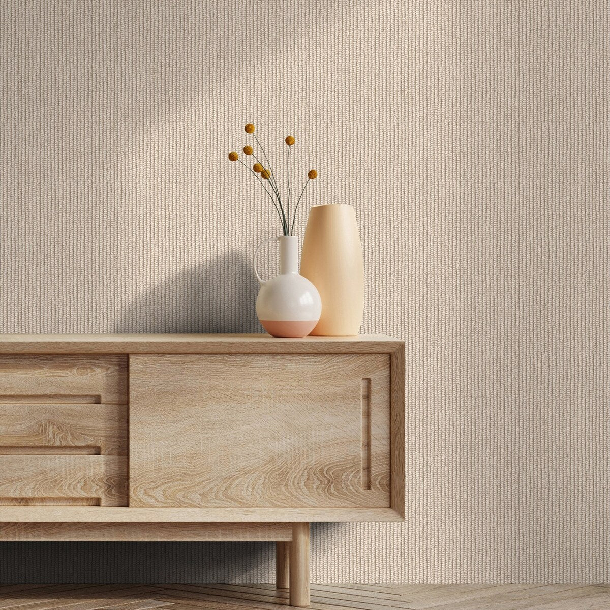 Galerie Wallcoverings Flora Rope Weave Vinyl on Non-woven Matte Wallpaper Roll