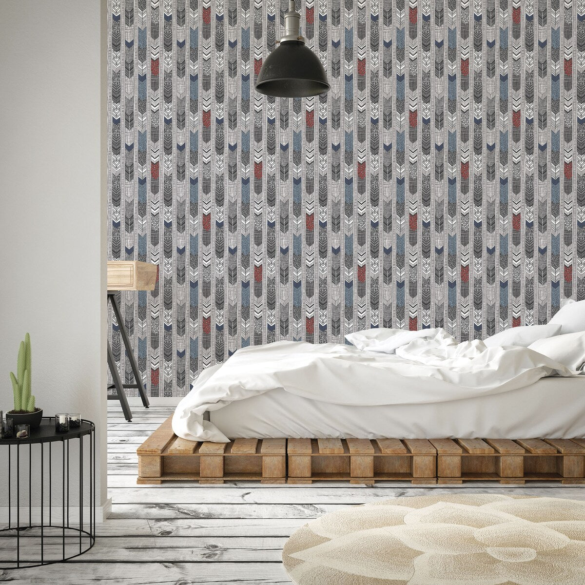 Galerie Wallcoverings Global Fusion Arrows Non-woven Matte Wallpaper Roll