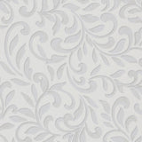 Galerie Wallcoverings Leafy Scroll Damask Vinyl on Non-woven Metallic Wallpaper Roll