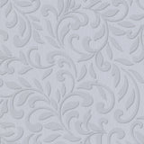 Galerie Wallcoverings Leafy Scroll Damask Vinyl on Non-woven Metallic Wallpaper Roll