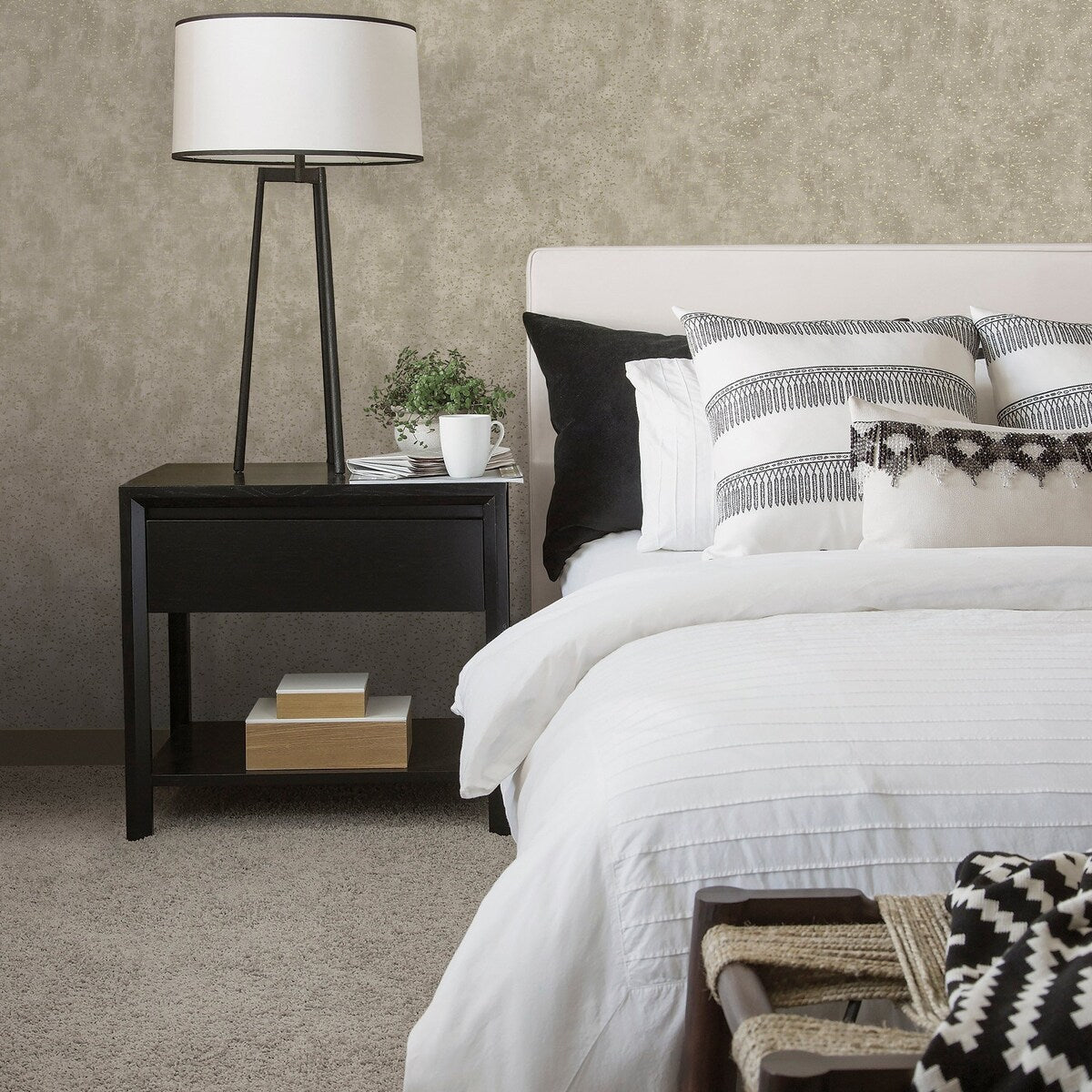 Galerie Wallcoverings Lustre Collection Abstract Speck Non-woven Metallic Wallpaper Roll