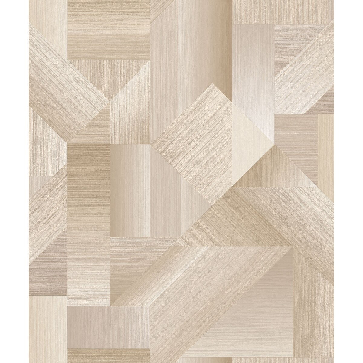 Galerie Wallcoverings TexStyle Collection Geometric Shape Shifter Non-woven Metallic Wallpaper Roll