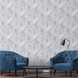 Galerie Wallcoverings TexStyle Collection Geometric Shape Shifter Non-woven Metallic Wallpaper Roll