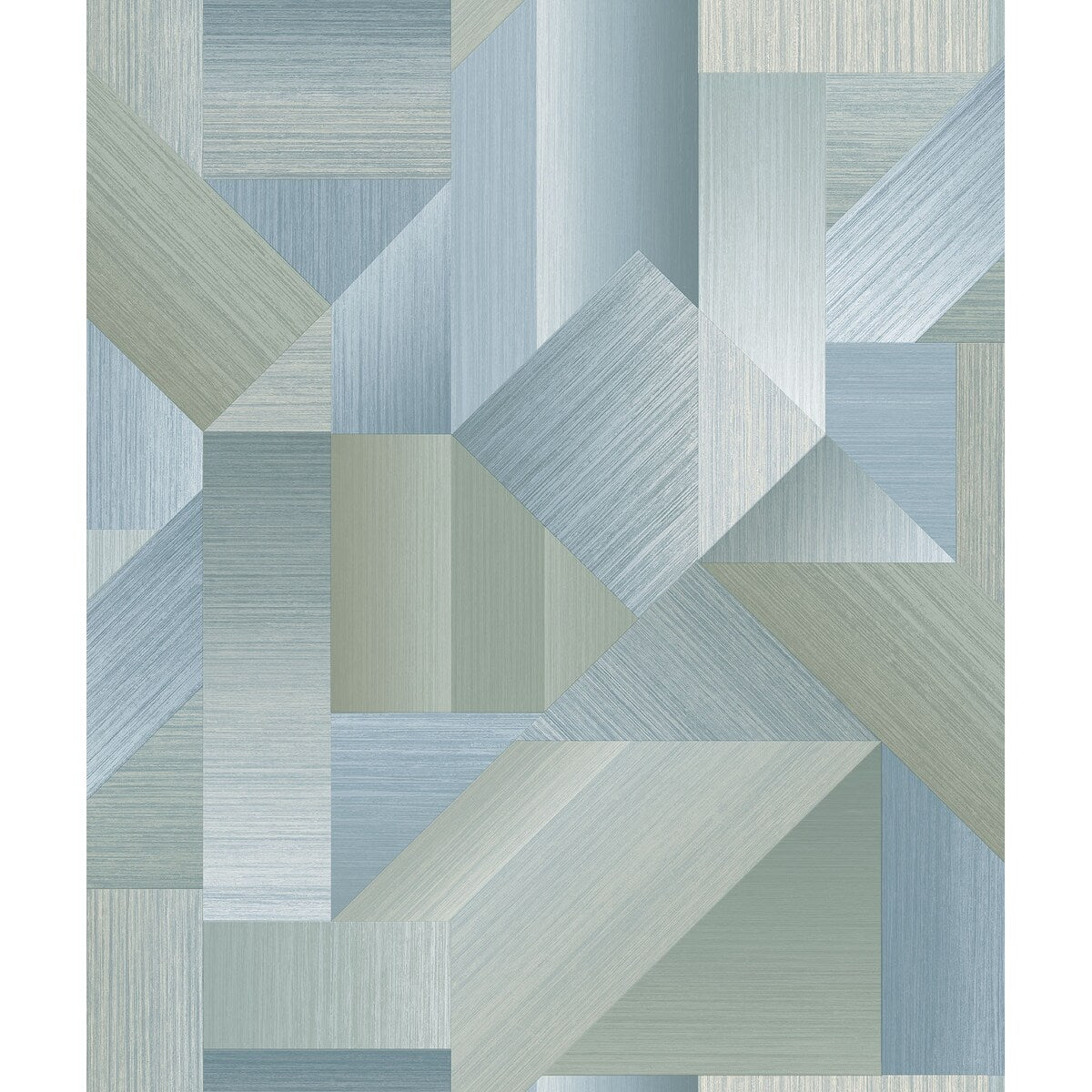 Galerie Wallcoverings TexStyle Collection Geometric Shape Shifter Non-woven Metallic Wallpaper Roll