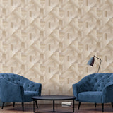 Galerie Wallcoverings TexStyle Collection Geometric Shape Shifter Non-woven Metallic Wallpaper Roll
