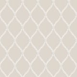 Galerie Wallcoverings Vintage Roses Laurel Trellis Non-Woven Matte Wallpaper Roll