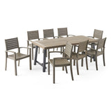 Galleon Outdoor 8 Seater Acacia Wood Dining Set by Christopher Knight Home