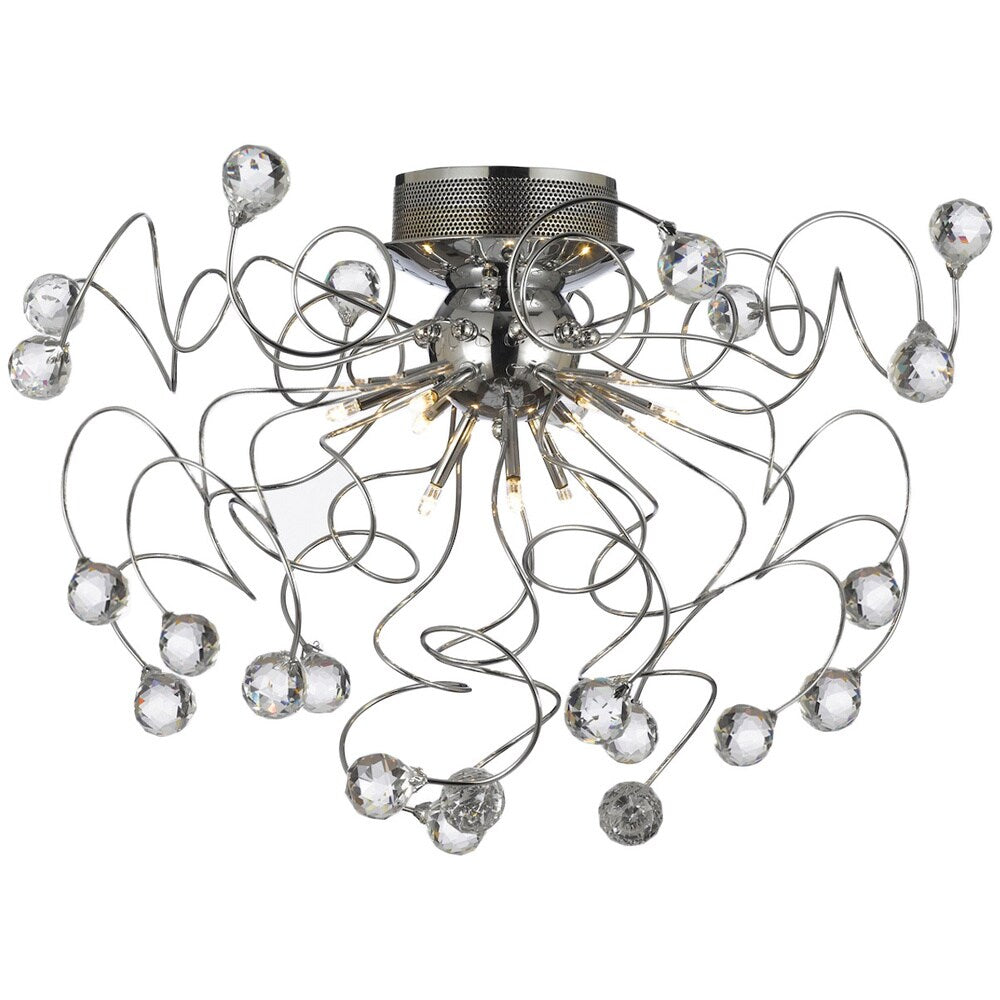 Gallery 9-light Chrome/ Crystal Chandelier Light Fixture