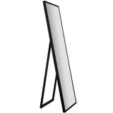 Gallery Solutions 16x57 Framed Floor Free Standing Mirror with Easel - 16" x 57"