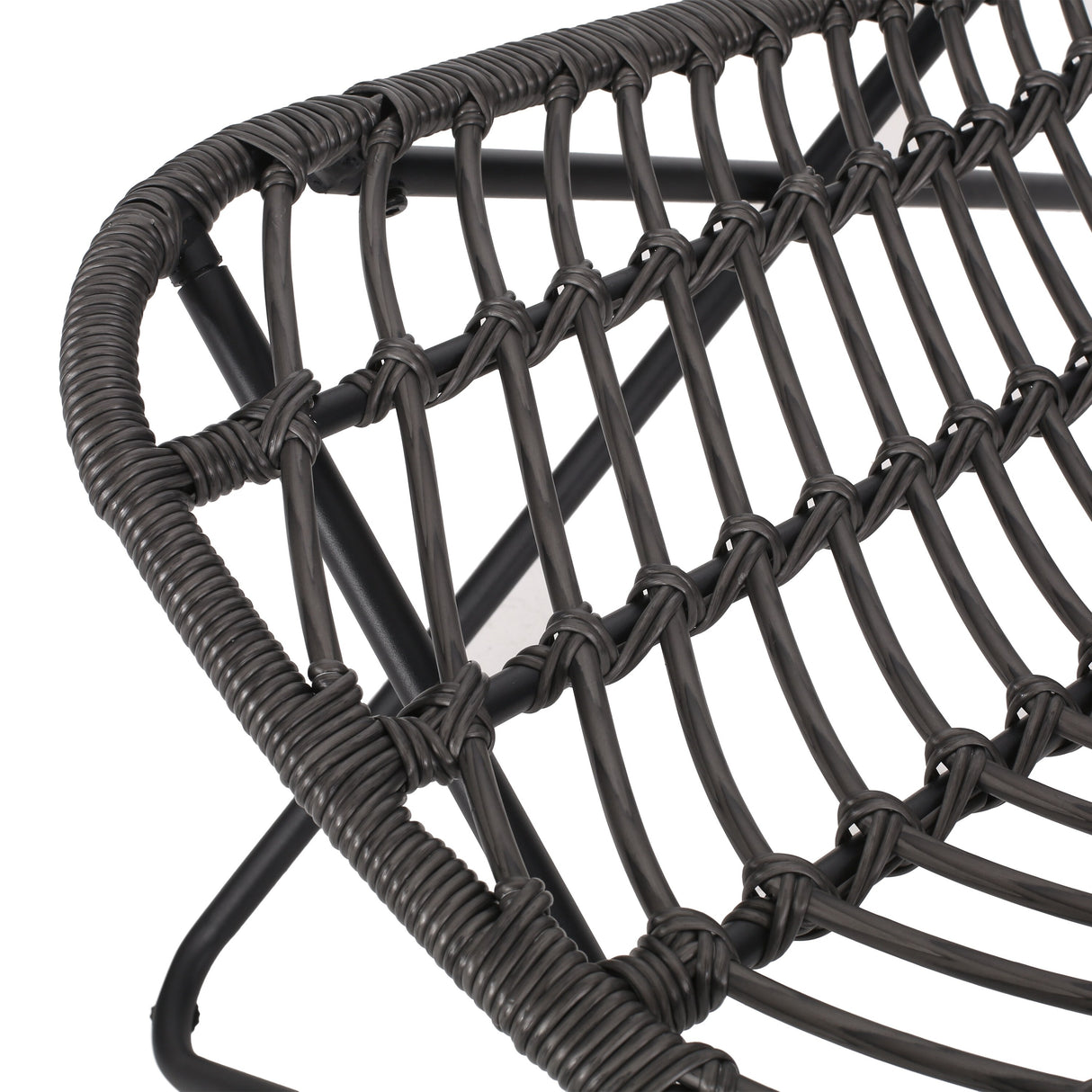 Galtin Outdoor Wicker and Iron Accent Chairs (Set of 2) by Christopher Knight Home