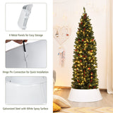 Galvanized Metal Christmas Tree Collar 30 Inch Diameter Base