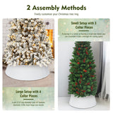 Galvanized Metal Christmas Tree Collar 30 Inch Diameter Base