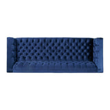 Galvin Tufted Velvet 3-seat Sofa by Christopher Knight Home - 88.00" W x 32.00" L x 30.00" H