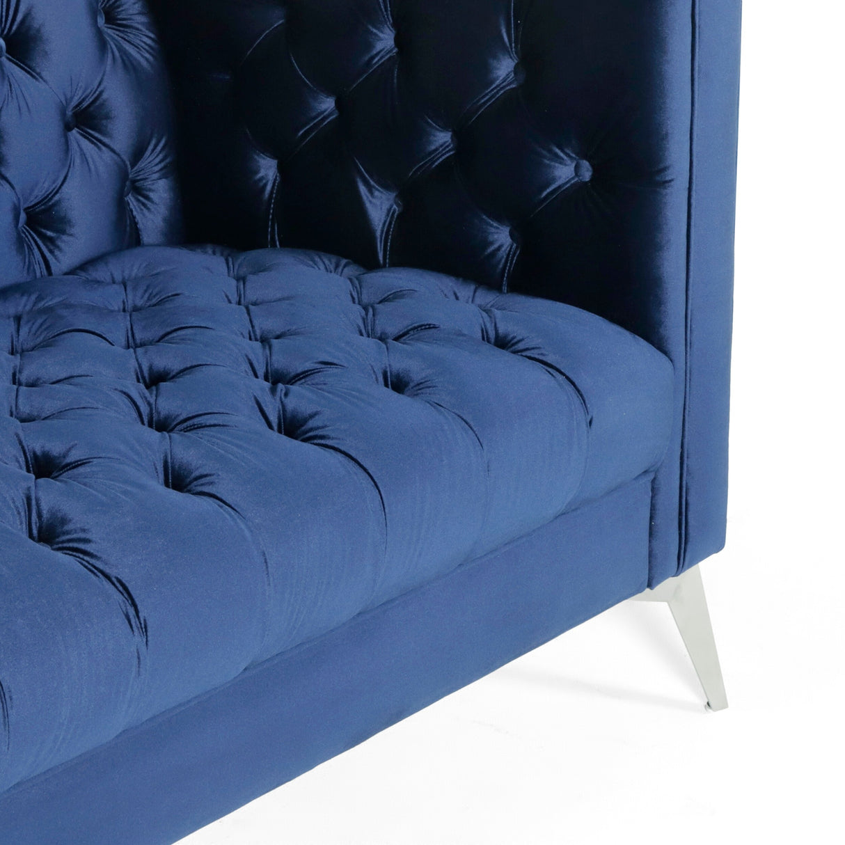 Galvin Tufted Velvet 3-seat Sofa by Christopher Knight Home - 88.00" W x 32.00" L x 30.00" H