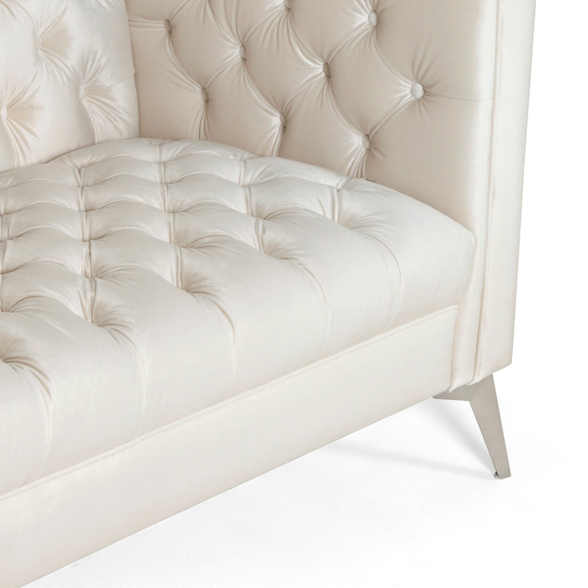 Galvin Tufted Velvet 3-seat Sofa by Christopher Knight Home - 88.00" W x 32.00" L x 30.00" H