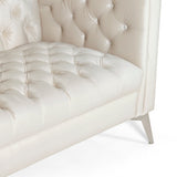 Galvin Tufted Velvet 3-seat Sofa by Christopher Knight Home - 88.00" W x 32.00" L x 30.00" H