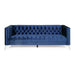 Galvin Tufted Velvet 3-seat Sofa by Christopher Knight Home - 88.00" W x 32.00" L x 30.00" H