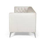 Galvin Tufted Velvet 3-seat Sofa by Christopher Knight Home - 88.00" W x 32.00" L x 30.00" H
