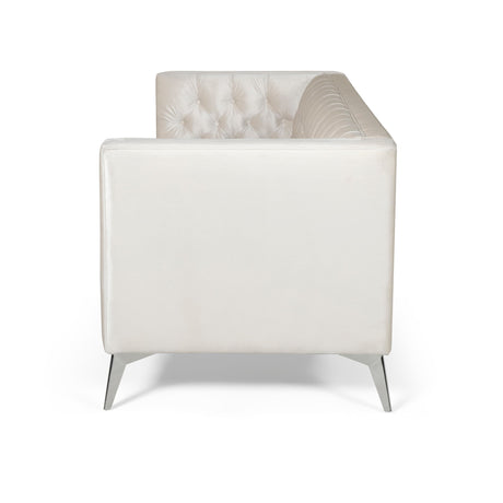 Galvin Tufted Velvet 3-seat Sofa by Christopher Knight Home - 88.00" W x 32.00" L x 30.00" H