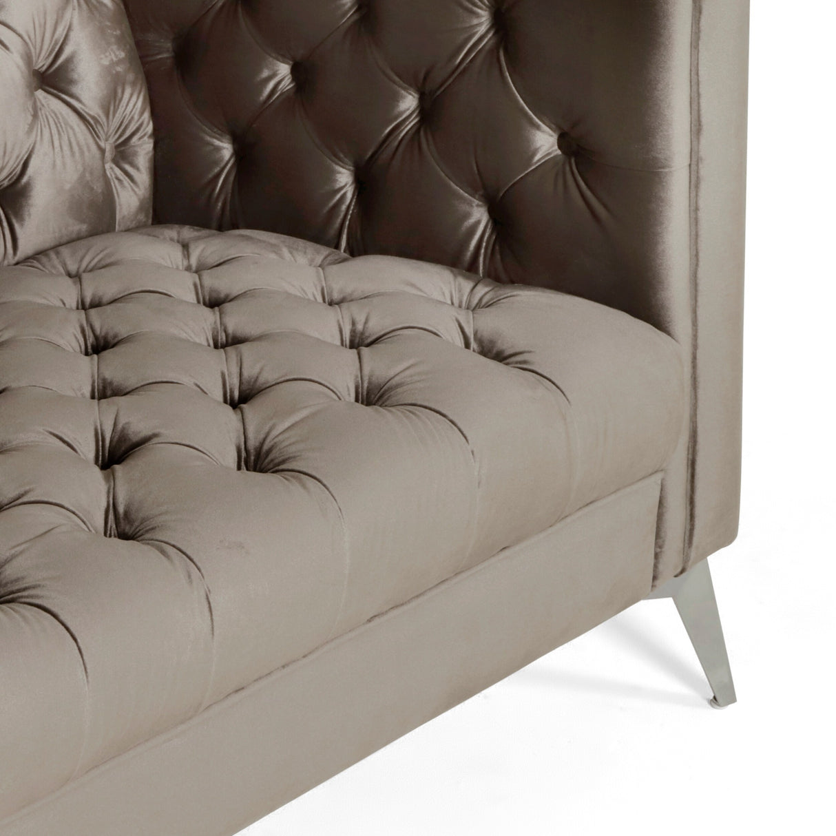 Galvin Tufted Velvet 3-seat Sofa by Christopher Knight Home - 88.00" W x 32.00" L x 30.00" H