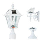 Baytown Bulb Solar Outdoor 3' Fitter Post Light with Pier/Wall Sconce
