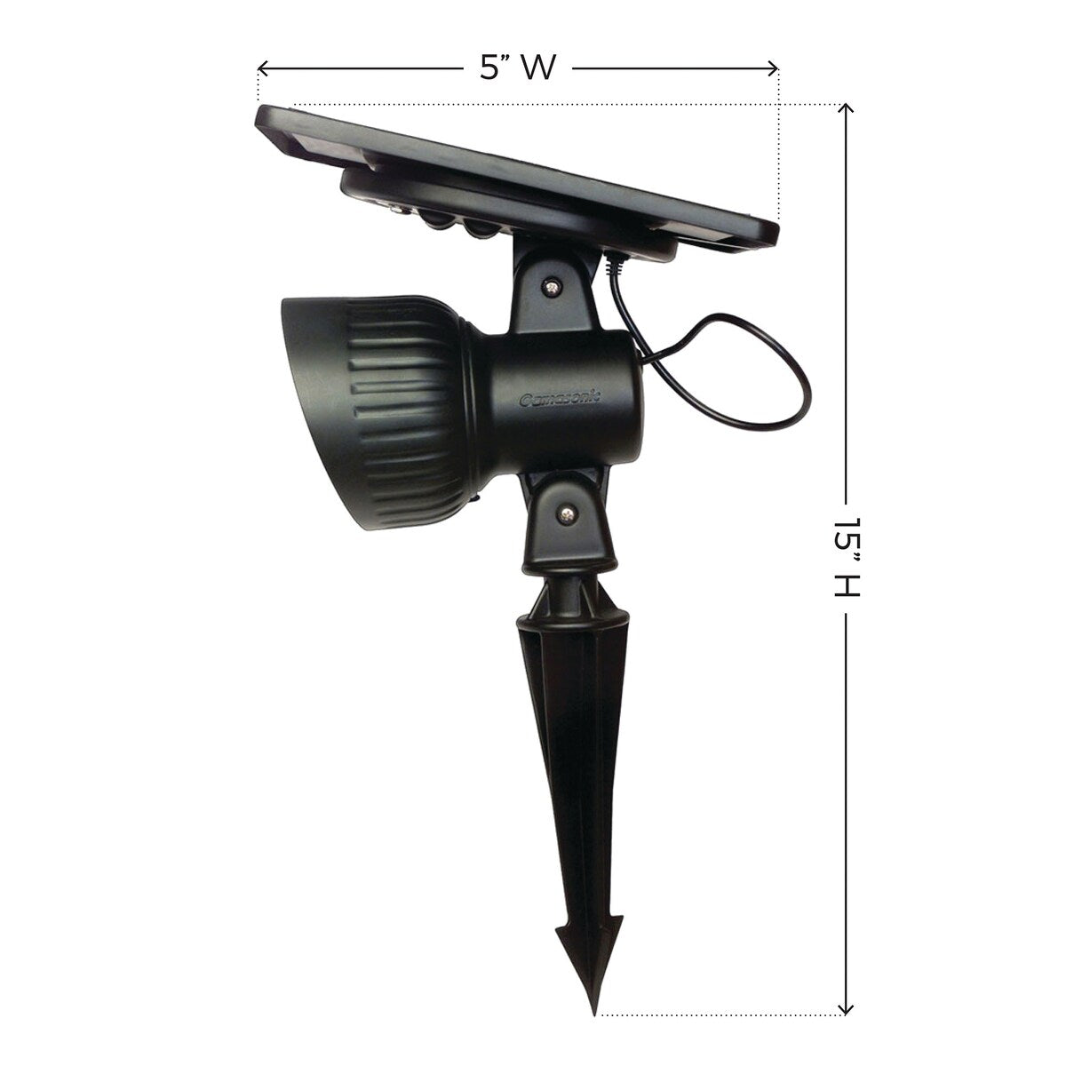Progressive 100 LM Solar Outdoor Landscape Pathway Accent Spotlight