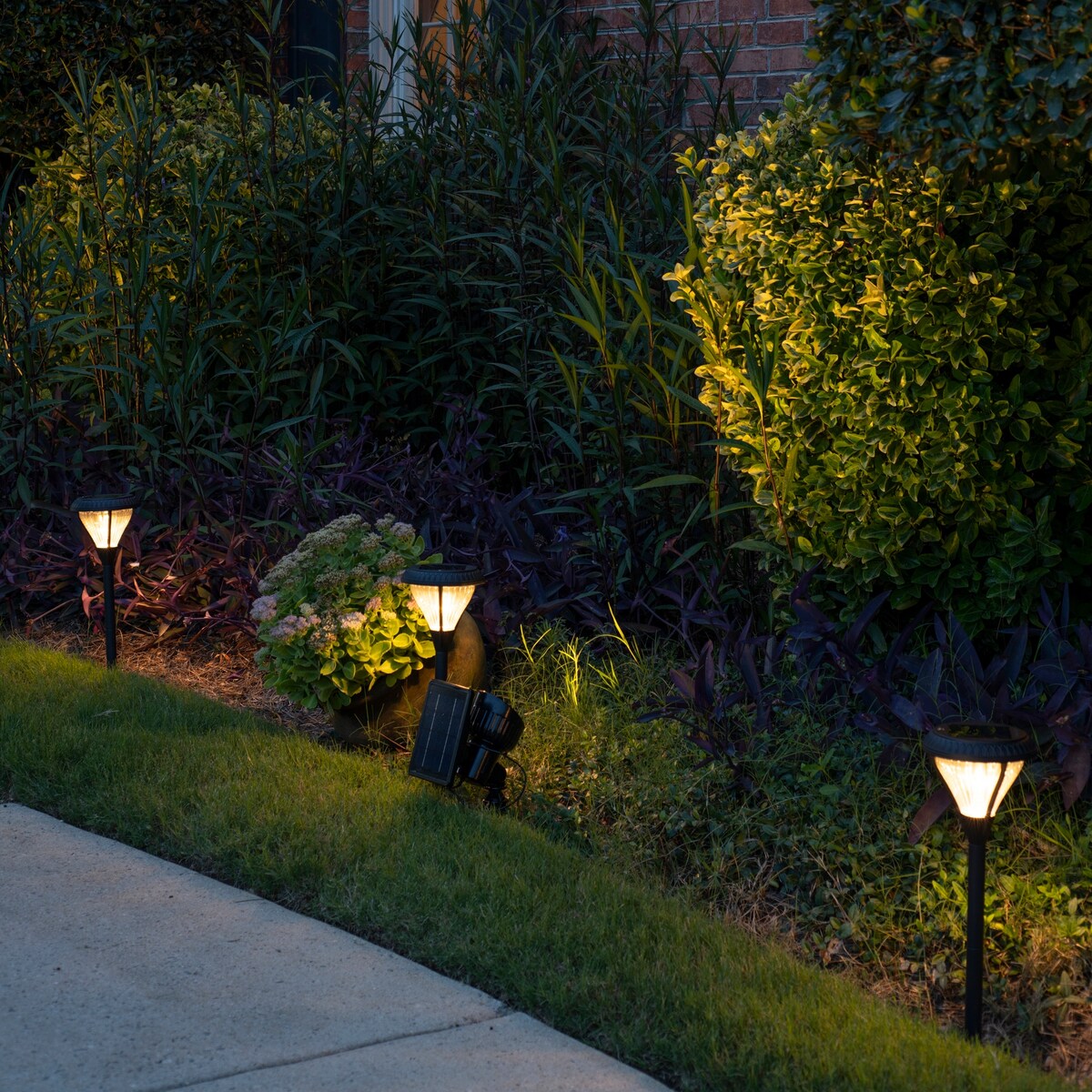 Progressive 100 LM Solar Outdoor Landscape Pathway Accent Spotlight