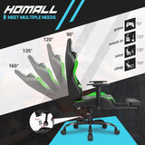 Gaming Chair with Footrest - Ergonomic Desk Chair