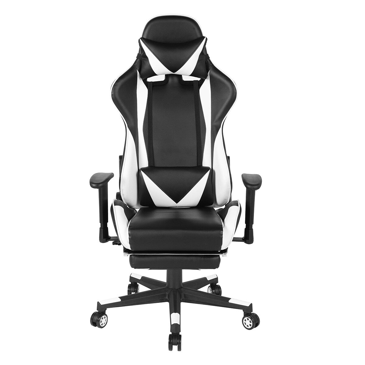 Gaming Chair with Swivel & Lumbar Support Adjustable Height
