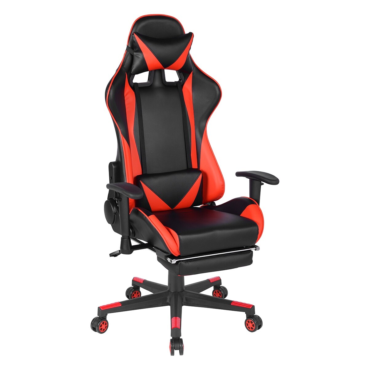 Gaming Chair with Swivel & Lumbar Support Adjustable Height