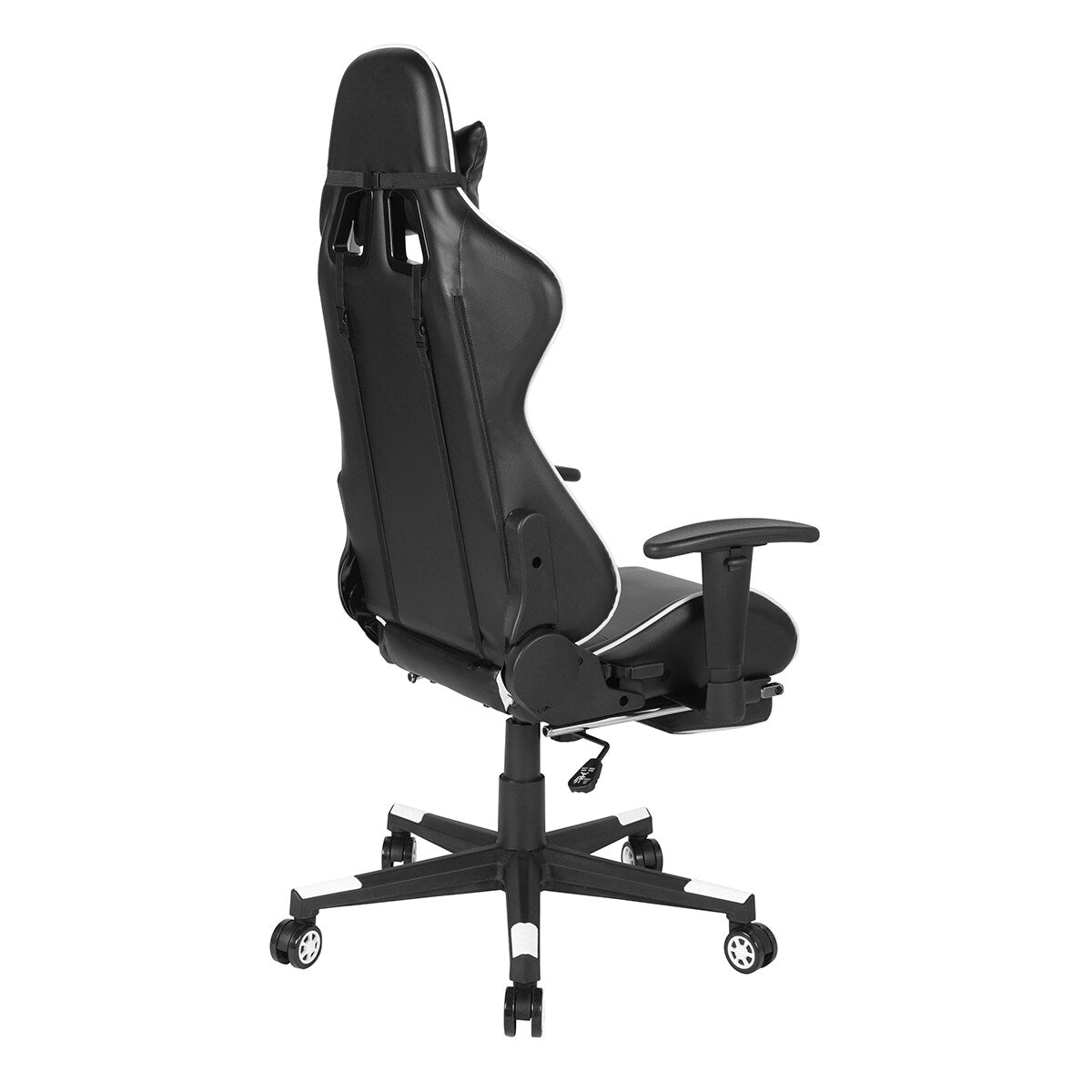 Gaming Chair with Swivel & Lumbar Support Adjustable Height