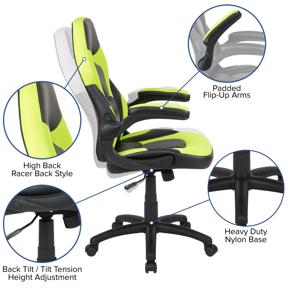Gaming Desk Bundle - Cup/Headphone Holders, Wire Management